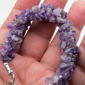 Genuine Amethyst Multi Multi  Sones Bracelet